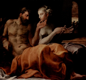 Francesco Primaticcio, &Omicron;&delta;&upsilon;&sigma;&sigma;έ&alpha;&sigmaf; &kappa;&alpha;&iota; &Pi;&eta;&nu;&epsilon;&lambda;ό&pi;&eta; (&pi;&epsilon;&rho;. 1563), &lambda;ά&delta;&iota; &sigma;&epsilon; &kappa;&alpha;&mu;&beta;ά, &sigma;&upsilon;&lambda;&lambda;&omicron;&gamma;ή: Sammlung Wildenstein, &Nu;έ&alpha; &Upsilon;ό&rho;&kappa;&eta;.  