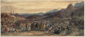 Theodor Leblanc, &Epsilon;&lambda;&lambda;&eta;&nu;&iota;&kappa;έ&sigmaf; &sigma;&tau;&rho;&alpha;&tau;&iota;&omega;&tau;&iota;&kappa;έ&sigmaf; &delta;&upsilon;&nu;ά&mu;&epsilon;&iota;&sigmaf; &sigma;&tau;&omicron; &Mu;&omicron;&rho;&iota;ά, &pi;&epsilon;&rho;. 1929. &Omicron; &gamma;ά&lambda;&lambda;&omicron;&sigmaf; &zeta;&omega;&gamma;&rho;ά&phi;&omicron;&sigmaf; &Tau;&epsilon;&omicron;&nu;&tau;ό&rho; &Lambda;&epsilon;&mu;&pi;&lambda;ά&nu; &beta;&rho;έ&theta;&eta;&kappa;&epsilon; &sigma;&tau;&eta;&nu; &Epsilon;&lambda;&lambda;ά&delta;&alpha; &omega;&sigmaf; &sigma;&tau;&rho;&alpha;&tau;&iota;ώ&tau;&eta;&sigmaf; &kappa;&alpha;&iota; &zeta;&omega;&gamma;&rho;ά&phi;&iota;&sigma;&epsilon; &pi;&omicron;&lambda;&lambda;ά &theta;έ&mu;&alpha;&tau;&alpha; &alpha;&pi;ό &tau;&eta;&nu; &tau;&epsilon;&lambda;&epsilon;&upsilon;&tau;&alpha;ί&alpha; &pi;&epsilon;&rho;ί&omicron;&delta;&omicron; &tau;&eta;&sigmaf; &Epsilon;&pi;&alpha;&nu;ά&sigma;&tau;&alpha;&sigma;&eta;&sigmaf;. &Sigma;&epsilon; &alpha;&upsilon;&tau;ό &tau;&omicron; &pi;&alpha;&nu;ό&rho;&alpha;&mu;&alpha;, &alpha;&rho;&iota;&sigma;&tau;&epsilon;&rho;ά, &delta;&iota;&alpha;&kappa;&rho;ί&nu;&omicron;&nu;&tau;&alpha;&iota; &alpha;&rho;&chi;&eta;&gamma;&omicron;ί &pi;&omicron;&upsilon; &sigma;&upsilon;&zeta;&eta;&tau;&omicron;ύ&nu; (&alpha;&nu;ά&mu;&epsilon;&sigma;ά &tau;&omicron;&upsilon;&sigmaf; &omicron; &Theta;&epsilon;ό&delta;&omega;&rho;&omicron;&sigmaf; &Kappa;&omicron;&lambda;&omicron;&kappa;&omicron;&tau;&rho;ώ&nu;&eta;&sigmaf; &kappa;&alpha;&iota; &pi;&iota;&theta;&alpha;&nu;ό&nu; &omicron; &Nu;&iota;&kappa;&eta;&tau;&alpha;&rho;ά&sigmaf;) &epsilon;&nu;ώ &pi;ί&sigma;&omega; &tau;&omicron;&upsilon;&sigmaf; &beta;&rho;ί&sigma;&kappa;&omicron;&nu;&tau;&alpha;&iota; &kappa;&alpha;&mu;ή&lambda;&epsilon;&sigmaf;, &lambda;ά&phi;&upsilon;&rho;&alpha; &alpha;&pi;ό &tau;&iota;&sigmaf; &mu;ά&chi;&epsilon;&sigmaf; &kappa;&alpha;&tau;ά &tau;&omicron;&upsilon; &epsilon;&chi;&theta;&rho;&omicron;ύ, &pi;&omicron;&upsilon; &chi;&rho;&eta;&sigma;&iota;&mu;&omicron;&pi;&omicron;&iota;&omicron;ύ&nu;&tau;&alpha;&nu; &omega;&sigmaf; &mu;&epsilon;&tau;&alpha;&gamma;&omega;&gamma;&iota;&kappa;ά &mu;έ&sigma;&alpha;. &Delta;&epsilon;&xi;&iota;ά, &mu;&iota;&kappa;&rho;ό &alpha;&pi;ό&sigma;&pi;&alpha;&sigma;&mu;&alpha; &iota;&pi;&pi;&iota;&kappa;&omicron;ύ &kappa;&alpha;&iota;, &mu;&pi;&rho;&omicron;&sigma;&tau;ά, ά&nu;&delta;&rho;&epsilon;&sigmaf; &pi;&omicron;&upsilon; &alpha;&nu;&alpha;&pi;&alpha;ύ&omicron;&nu;&tau;&alpha;&iota;, έ&nu;&alpha;&sigmaf; &pi;&alpha;&pi;ά&sigmaf;, &pi;&alpha;&iota;&delta;&iota;ά &kappa;&alpha;&iota; &sigma;&kappa;&upsilon;&lambda;&iota;ά.  