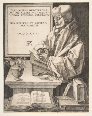 &Omicron; Έ&rho;&alpha;&sigma;&mu;&omicron;&sigmaf; &tau;&omicron;&upsilon; &Rho;ό&tau;&epsilon;&rho;&nu;&tau;&alpha;&mu; &alpha;&pi;ό &tau;&omicron;&nu; Albrecht D&uuml;rer. &Chi;&alpha;&rho;&alpha;&kappa;&tau;&iota;&kappa;ό, 1526.  