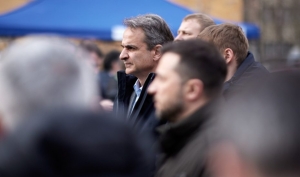 6 Μαρτίου 2024. Ο πρόεδρος της Ουκρανίας Βολοντίμιρ Ζελένσκι και ο πρωθυπουργός της Ελλάδας Κυριάκος Μητσοτάκης στην Οδησσό.